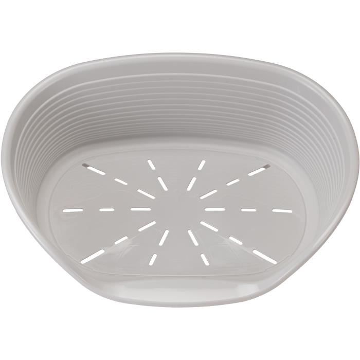 SIESTA DELUXE Basket Size 4 - 61.5*45*21.5 cm - Light Grey - FERPLAST