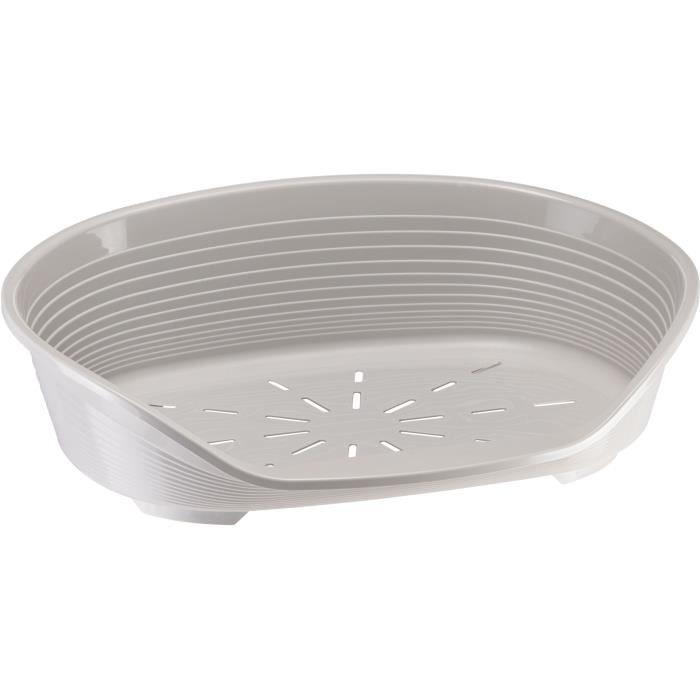 SIESTA DELUXE Basket Size 6 - 70.5*52*23 cm - Light Grey - FERPLAST