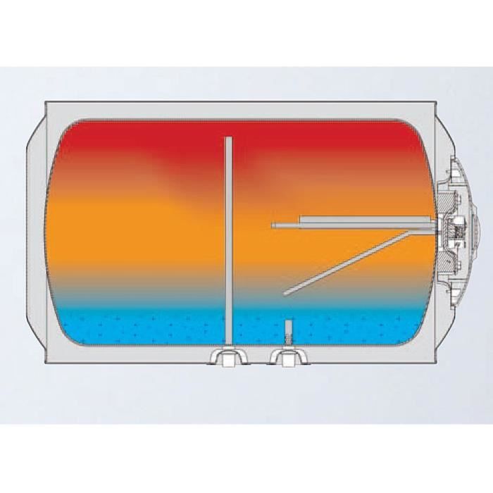 ISEA Swing Electric water heater 50 liters - Hot-dip copper resistance - Magnesium anode - Horizontal