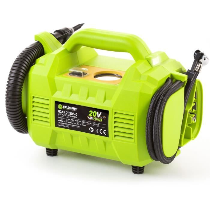 Cordless compressor - FIELDMANN - 20V - 10.3 bar - 235 L/min - Battery and charger not included