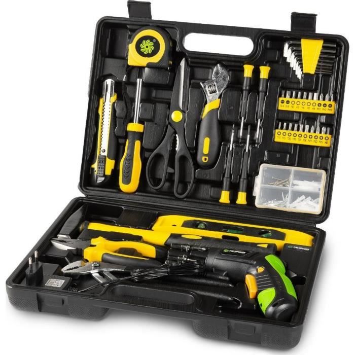 Tool set with cordless screwdriver - Fieldmann - FDG 5018-108AR