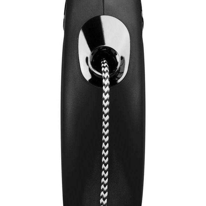 Leash Flexi Classic Cord M Black 5 Meters
