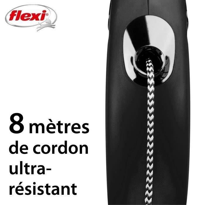 Flexi Newclassic Black, Size M, 8m, Max.20kg