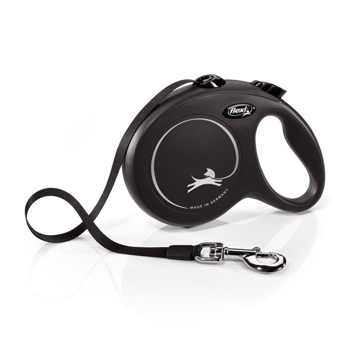 Leash Flexi Collection Strap S Black 5 Meters
