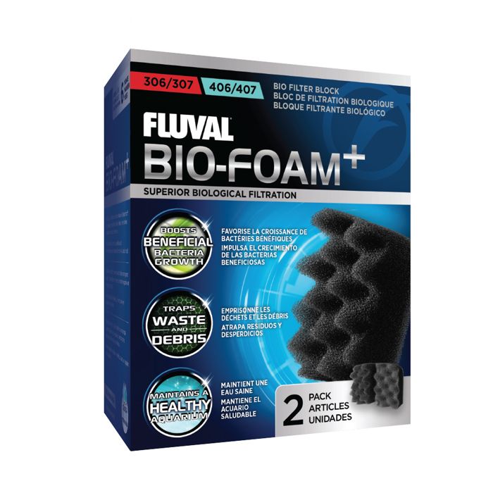 FLUVAL Bio Foam Block for Aquarium - 306 406 - Bio and Mechanical Filtration
