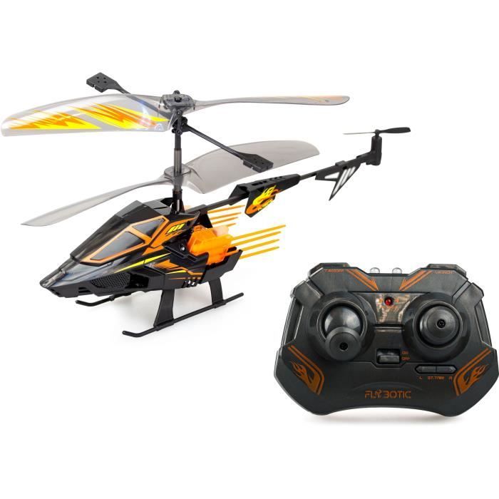 Remote Control Helicopter - FLYBOTIC - Helico Hover Blast - 23 cm - orange and black - from 8 years old