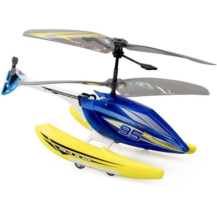 Remote Control Helicopter - FLYBOTIC - Helico Aqua Blaze - 19 -5 cm - yellow and black - from 8 years old