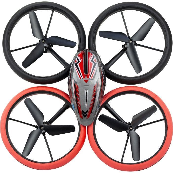 Remote Controlled Drone - FLYBOTIC - Bumper Drone Bed - 17 cm - red and black - from 8 years old