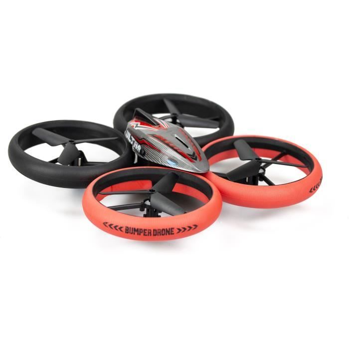 Remote Controlled Drone - FLYBOTIC - Bumper Drone Bed - 17 cm - red and black - from 8 years old