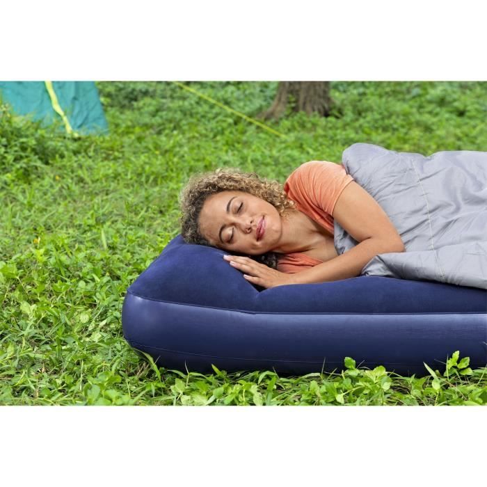 Inflatable camping mattress - BESTWAY - 1 place - 185x76x22 cm with integrated foot pump