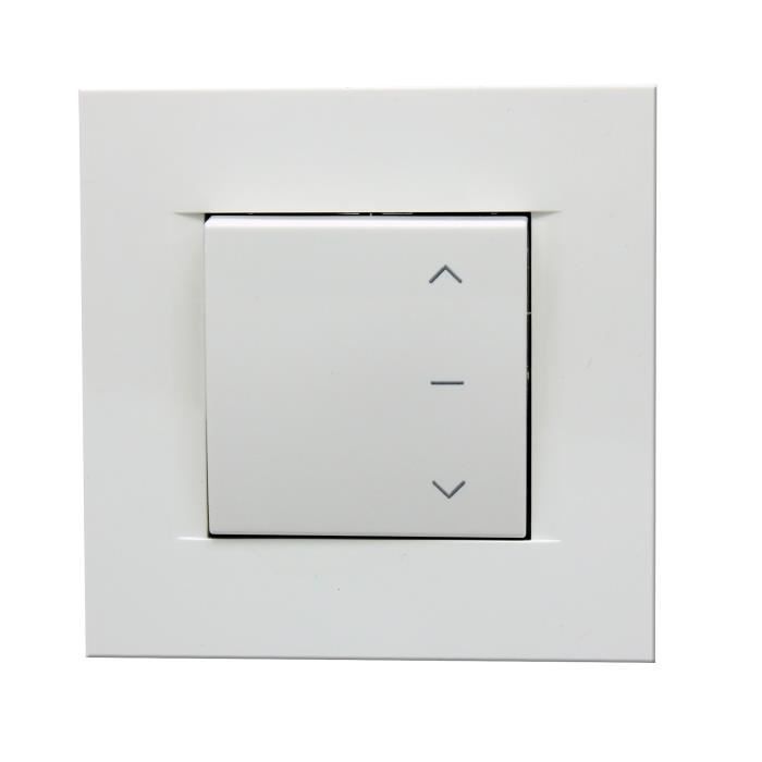 Double wall roller shutter H140 cm x L120 cm PVC Infreamed in width and height - Wireless electric maneuver - White color -