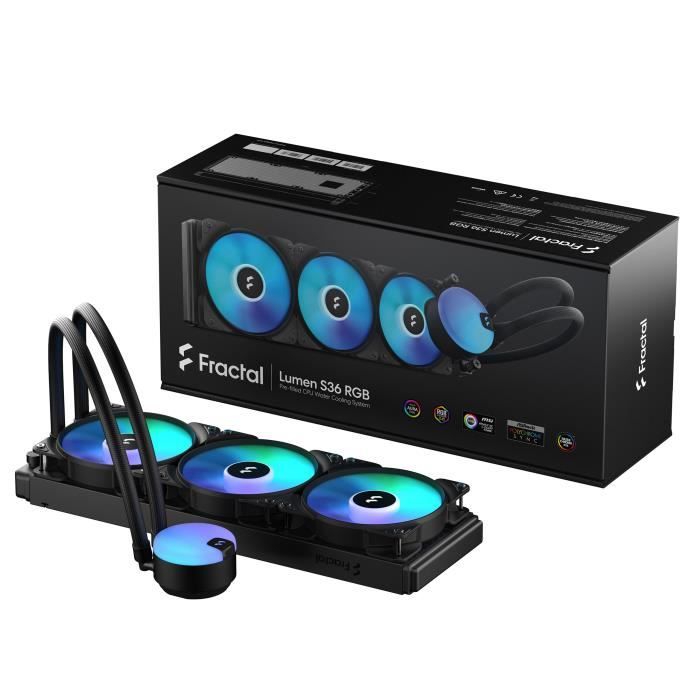 FRACTAL DESIGN - Lumen S36 v2 RGB (AM5/LGA 1700 compatible) - Fan - 67 mm