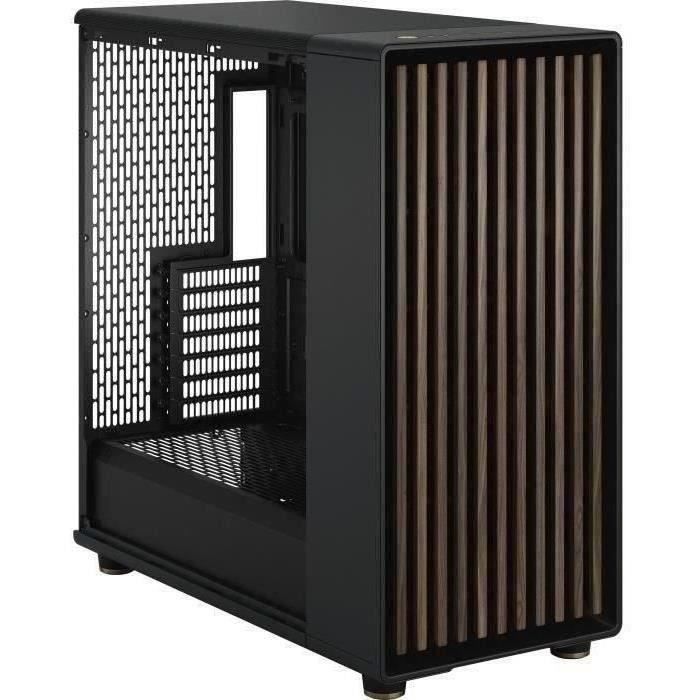 PC Case - FRACTAL DESIGN - North XL Charcoal Black - FD-C-NOR1X-01 - E-ATX - Elegant wood and alloy design