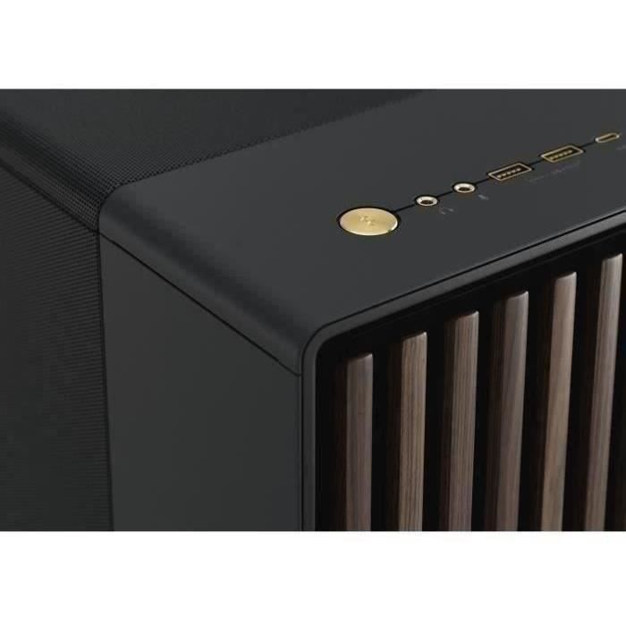 PC Case - FRACTAL DESIGN - North XL Charcoal Black - FD-C-NOR1X-01 - E-ATX - Elegant wood and alloy design
