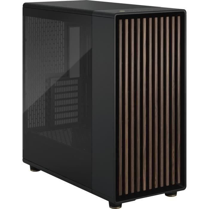 PC Case - FRACTAL DESIGN - North XL Charcoal Black TG Dark - FD-C-NOR1X-02 - E-ATX - Elegant wood and alloy design