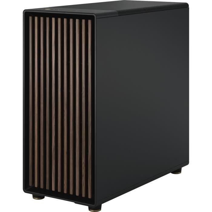 PC Case - FRACTAL DESIGN - North XL Charcoal Black TG Dark - FD-C-NOR1X-02 - E-ATX - Elegant wood and alloy design