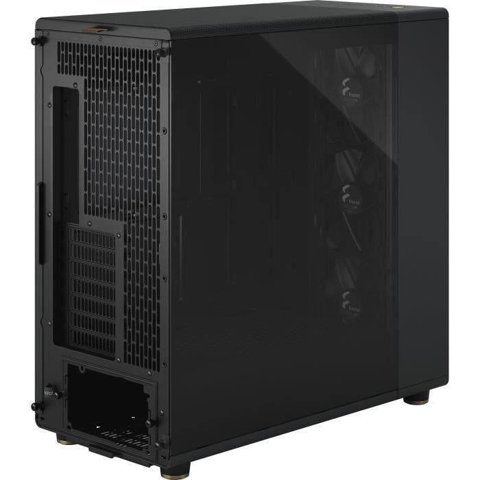 PC Case - FRACTAL DESIGN - North XL Charcoal Black TG Dark - FD-C-NOR1X-02 - E-ATX - Elegant wood and alloy design