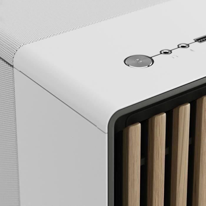 PC Case - FRACTAL DESIGN - North XL Chalk White - FD-C-NOR1X-03 - E-ATX - Elegant wood and alloy design