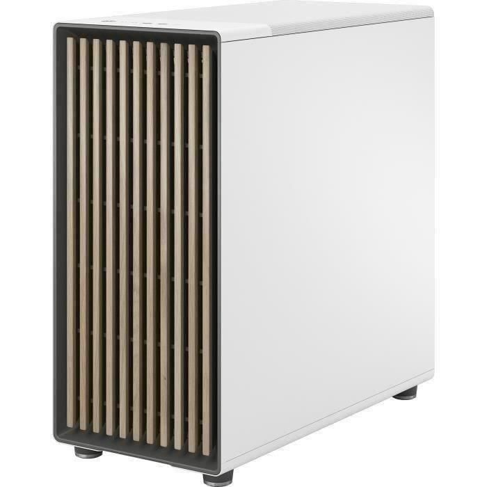 PC Case - FRACTAL DESIGN - North XL Chalk White TG Clear - FD-C-NOR1X-04 - E-ATX - Elegant wood and alloy design