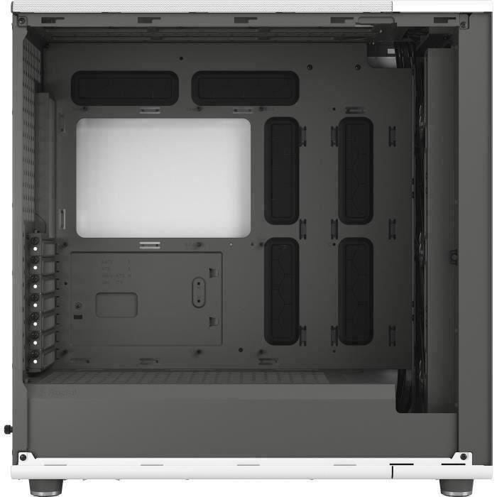 PC Case - FRACTAL DESIGN - North XL Chalk White TG Clear - FD-C-NOR1X-04 - E-ATX - Elegant wood and alloy design