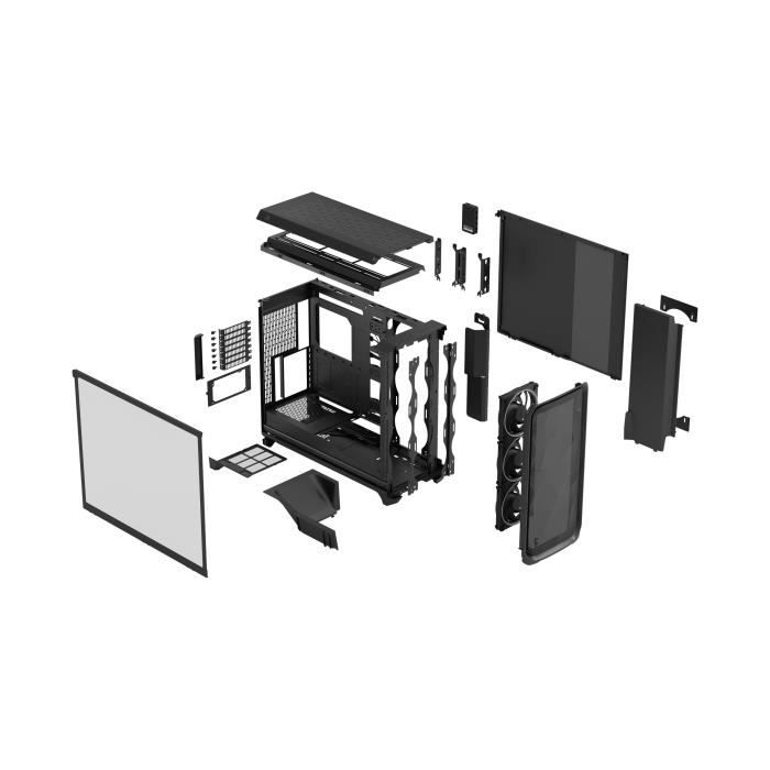 PC case - FRACTAL DESIGN - Meshify 3 XL Ambience Pro RGB - E-ATX (330 mm) / SSI-EEB / SSI-CEB - 3 fans - USB Type C 20