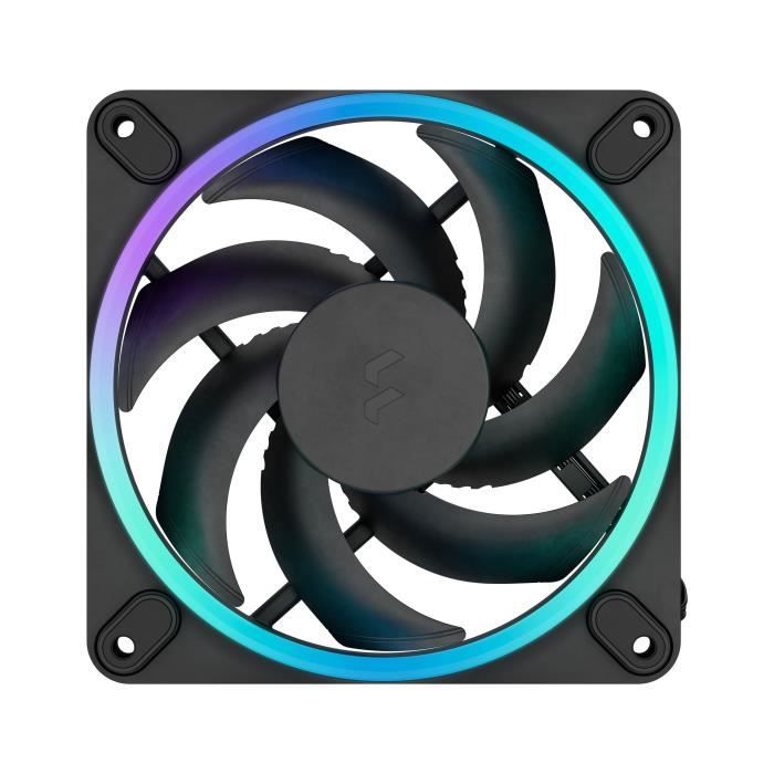 PC Fan - FRACTAL DESIGN - Momentum 12 RGB - FDB - ARGB Gen 2 Light Ring - PWM Control - Black