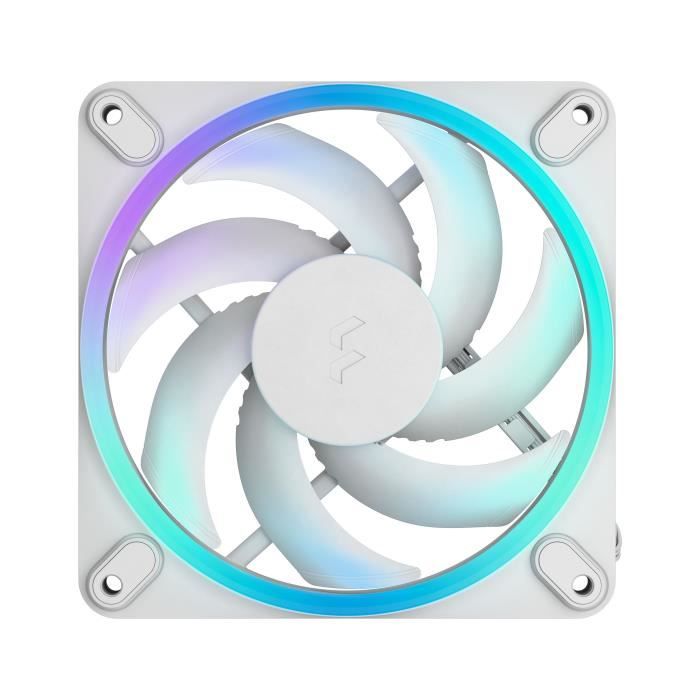 PC Fan - FRACTAL DESIGN - Momentum 12 RGB - FDB - ARGB Gen 2 Light Ring - PWM Control - White
