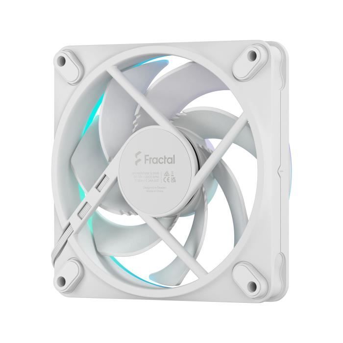 PC Fan - FRACTAL DESIGN - Momentum 12 RGB - FDB - ARGB Gen 2 Light Ring - PWM Control - White