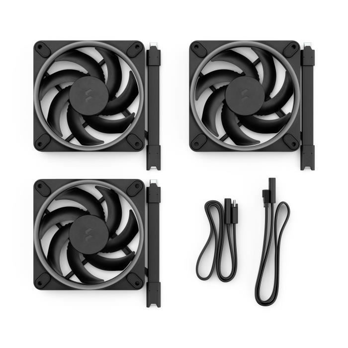 PC Fan - FRACTAL DESIGN - Momentum 12 RGB - 3 packs - FDB - ARGB Gen 2 light ring - PWM control