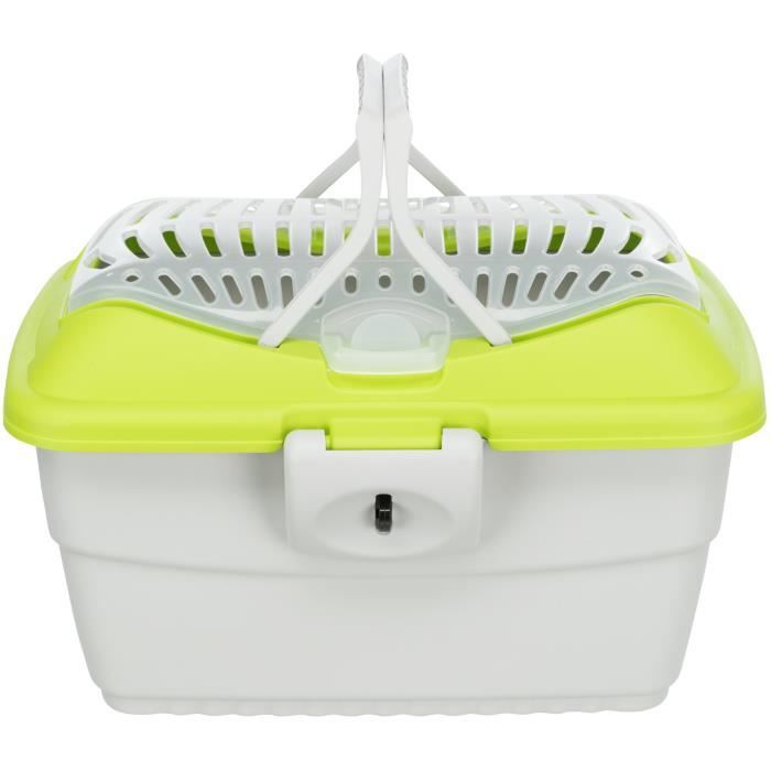 TRIXIE Mini-Capri transport box 40 × 22 × 30 cm light gray / blue for rodents