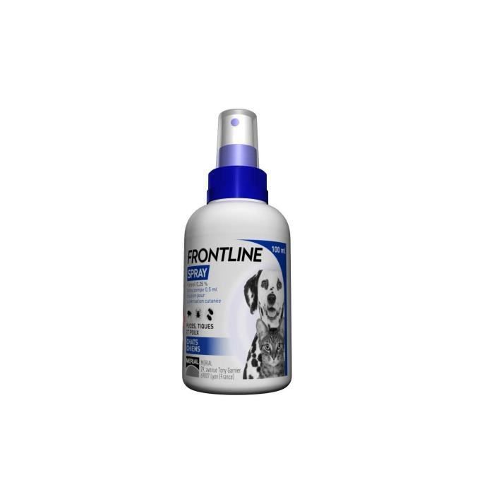 Antiparasitic spray frontline - 100 ml - for dogs and cats