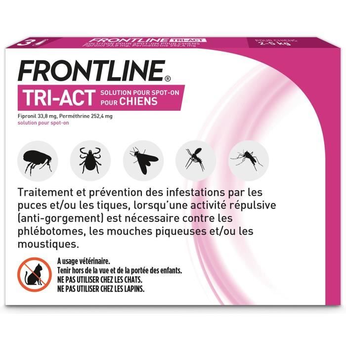 Frontline Tri-Act 5-10kg-3 pipettes
