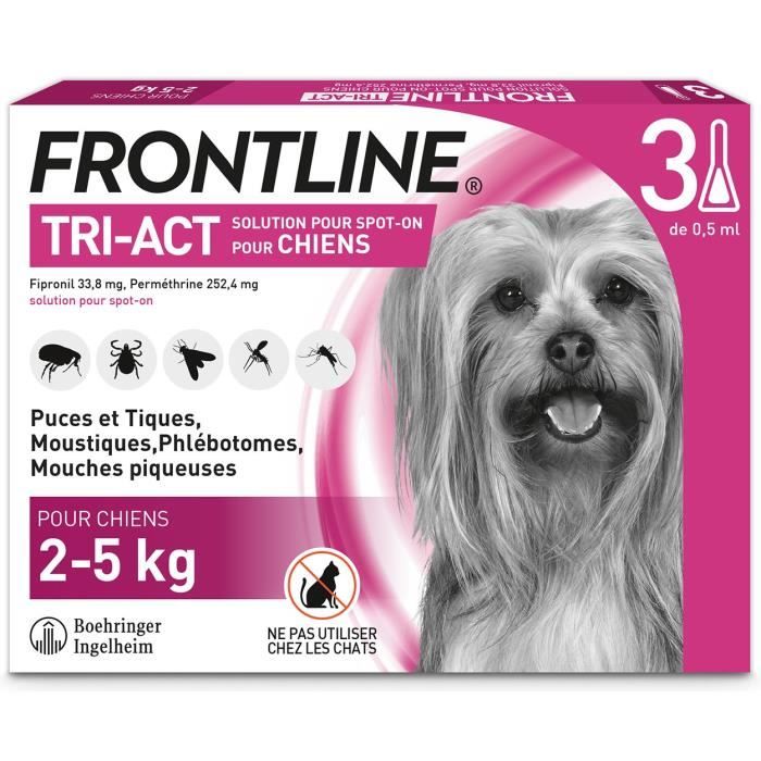 Frontline Tri-Act 5-10kg-3 pipettes