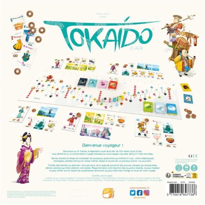 Tokaido: 10th Anniversary - Asmodee - Adventure and collection game - Ages 8 and up
