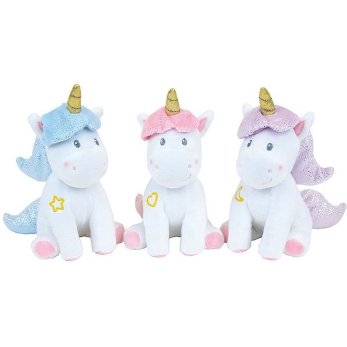 Unicorn Tableware Set for Children - FUN HOUSE - 006319 - 2 Plates, 2 Cutlery Sets and 1 Soft Plush Toy