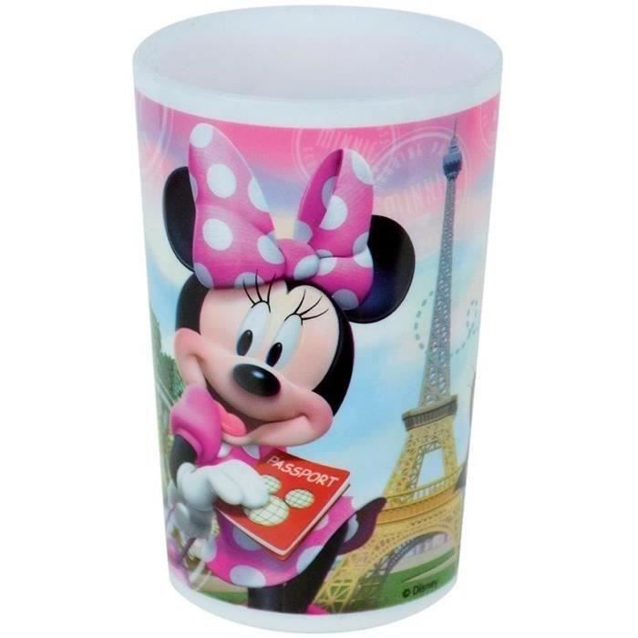Disney Minnie Tableware Set - FUN HOUSE - 006377 - Glass, Soup Plate, Flat Plate, Water Bottle, Snack Box and Cutlery