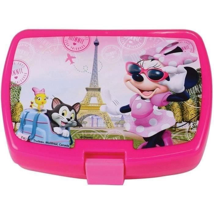 Disney Minnie Tableware Set - FUN HOUSE - 006377 - Glass, Soup Plate, Flat Plate, Water Bottle, Snack Box and Cutlery
