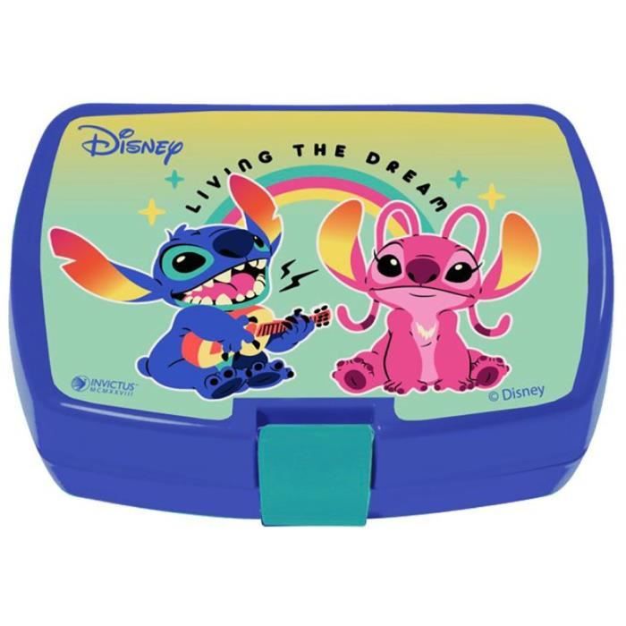 Tableware set - FUN HOUSE - LILO AND STITCH Glass, plate Ø22 cm and Ø16 cm, cutlery, water bottle and snack box