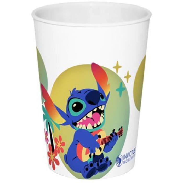 Tableware set - FUN HOUSE - LILO AND STITCH Glass, plate Ø22 cm and Ø16 cm, cutlery, water bottle and snack box