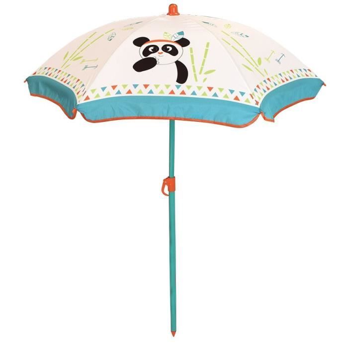 FUN HOUSE 713144 INDIAN PANDA Wooden picnic table with parasol for children