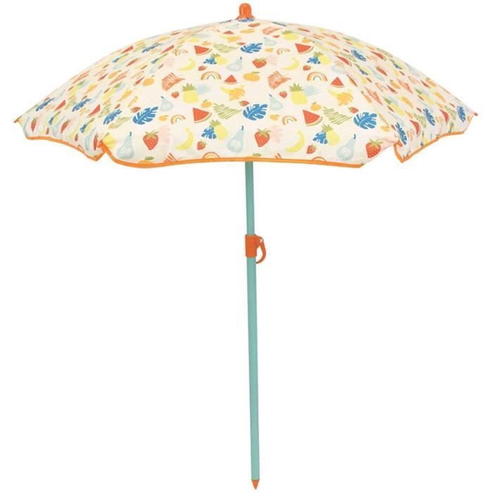 FUN HOUSE Fruity's Garden furniture - 1 table H.46 x ø46 cm, 2 chairs H.53xW.38.5xD.37.5 cm and 1 parasol H.125 x ø100 cm