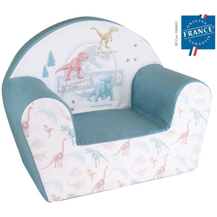 FUN HOUSE JURASSIC WORLD Dinosaur club chair - W.52 x D.33 x H.42 cm - For children Guaranteed French origin