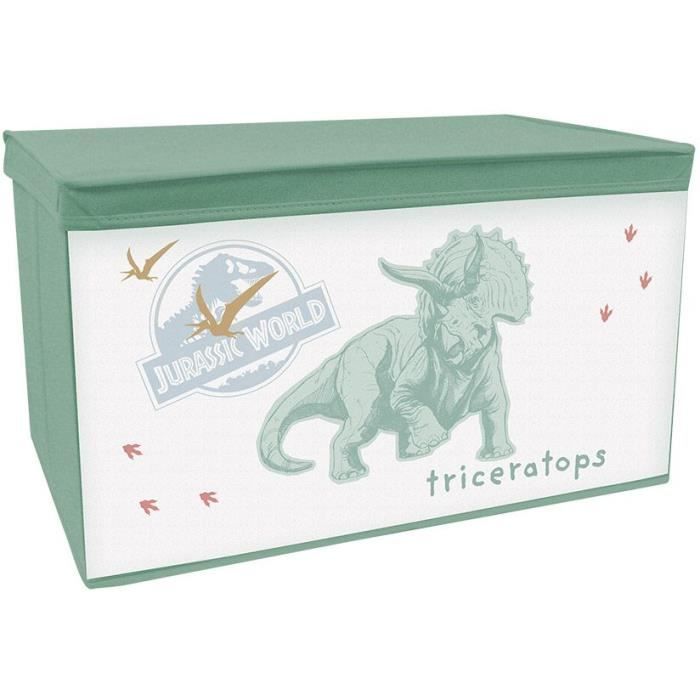 FUN HOUSE Jurrasic World Dinosaur Toy Chest - Foldable - 55.5 x 34.5 x 34 cm - For Children