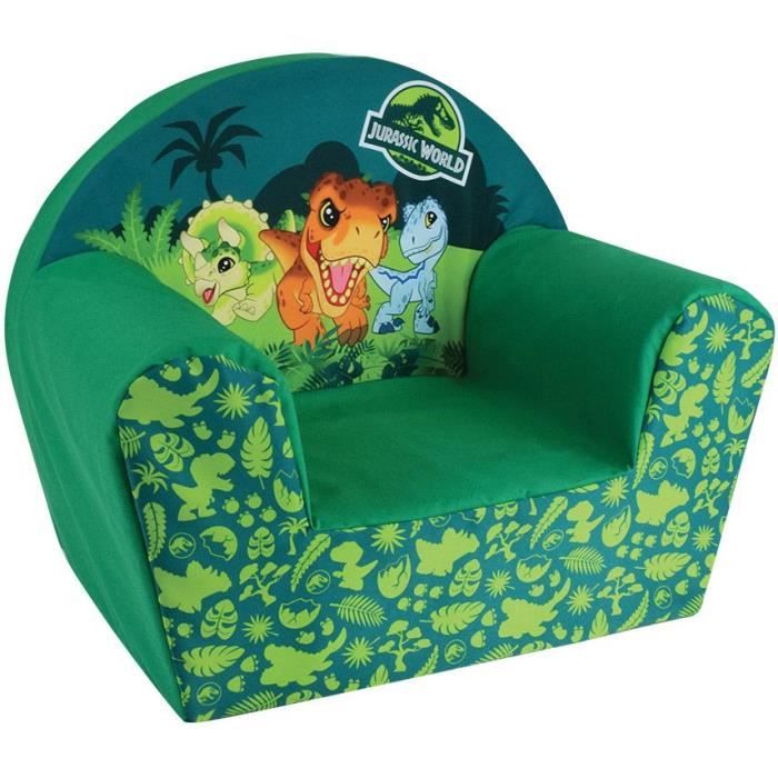 FUN HOUSE Jurassic World Dinosaur club chair - W.52 x D.33 x H.42 cm - For children Guaranteed French origin