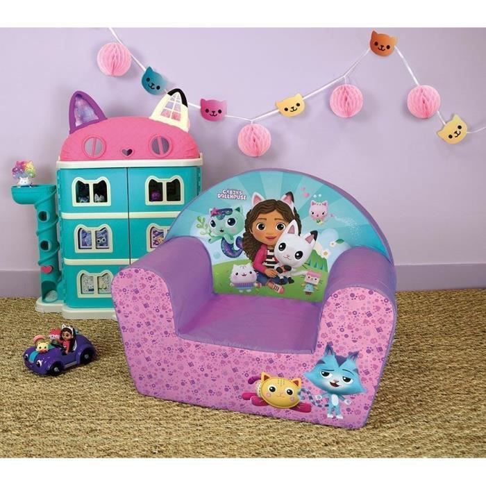 Club chair for children GABBY AND THE MAGIC HOUSE - Fun House - L.52 x D.33 x H.42 cm - origin France