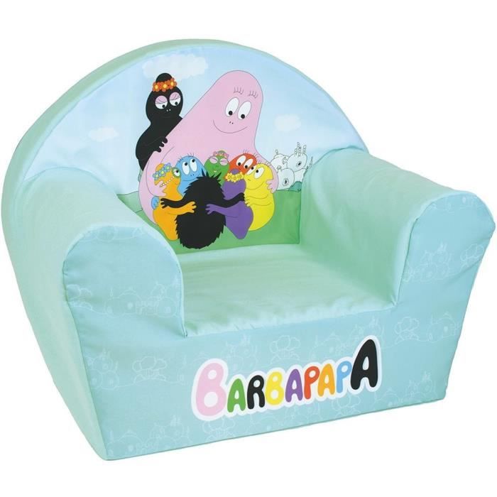 Children's club armchair - BARBAPAPA - FUN HOUSE - Made in France - 52 x 33 x 42 cm