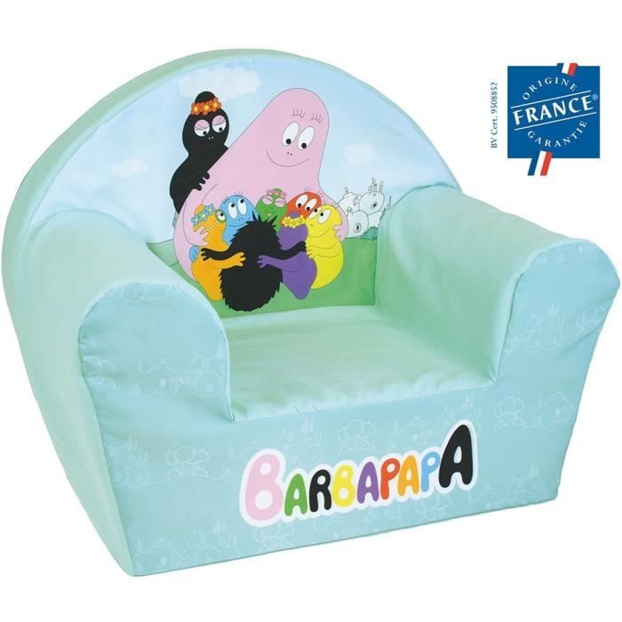 Children's club armchair - BARBAPAPA - FUN HOUSE - Made in France - 52 x 33 x 42 cm
