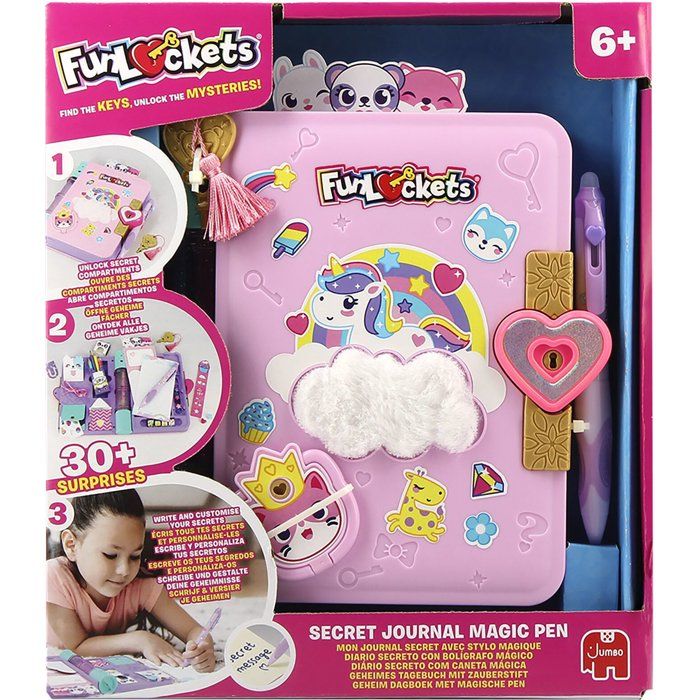 My Secret Diary with a Magic Pen - FUNLOCKETS - 30 Surprises - Ages 6 and up