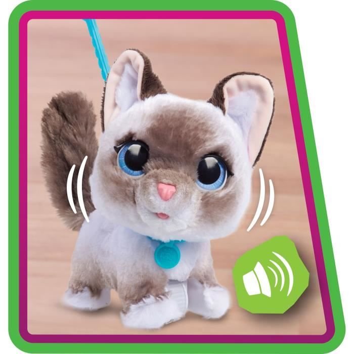 Interactive toy - FURREAL FRIENDS - Kitten Grand Walker 23 cm - Interactive animal with leash