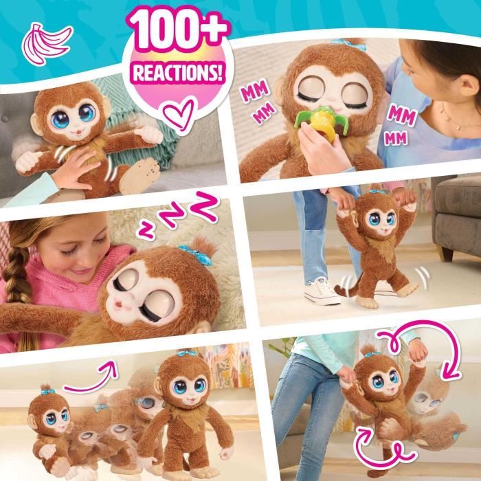 Interactive Toy - FURREAL FRIENDS - Peanut the Monkey - Over 100 Reactions, Walks, Balances & Cuddles